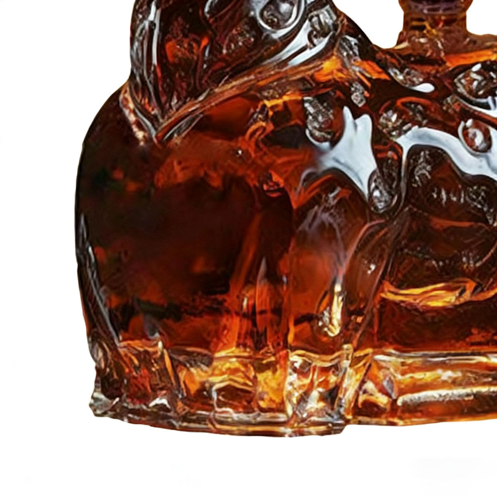 Glass Decanter Whiskey - 알코올용 디캔터 재미있는 사슴 유리 홈