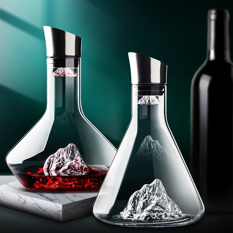 Glass Decanter Whiskey - 1500ML 위스키 디캔터 와인 디캔터 무연