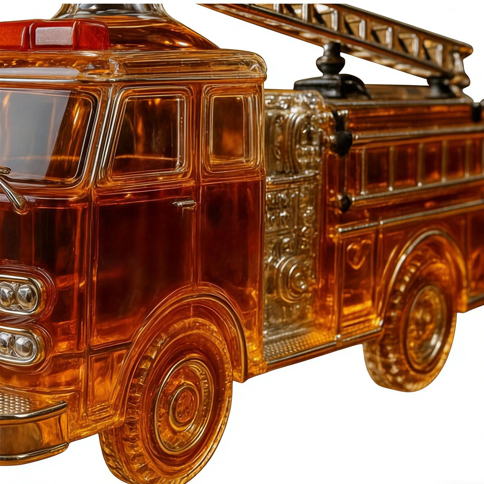 Glass Decanter Whiskey - 위스키 병 300ml 소방차 모양 병