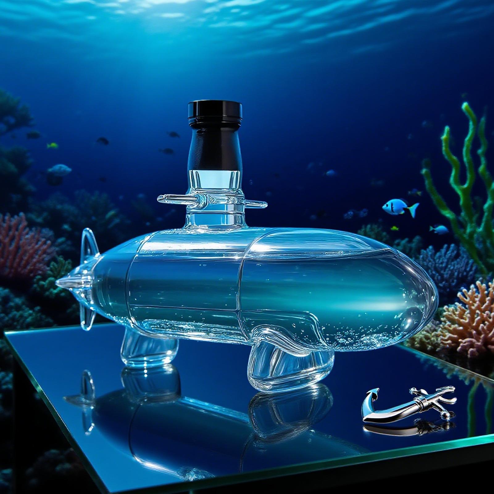 잠수함 모양 위스키 디캔터 레드 와인 위스키 주류 유리 - Glass Decanter Whiskey 리뷰 및 가격