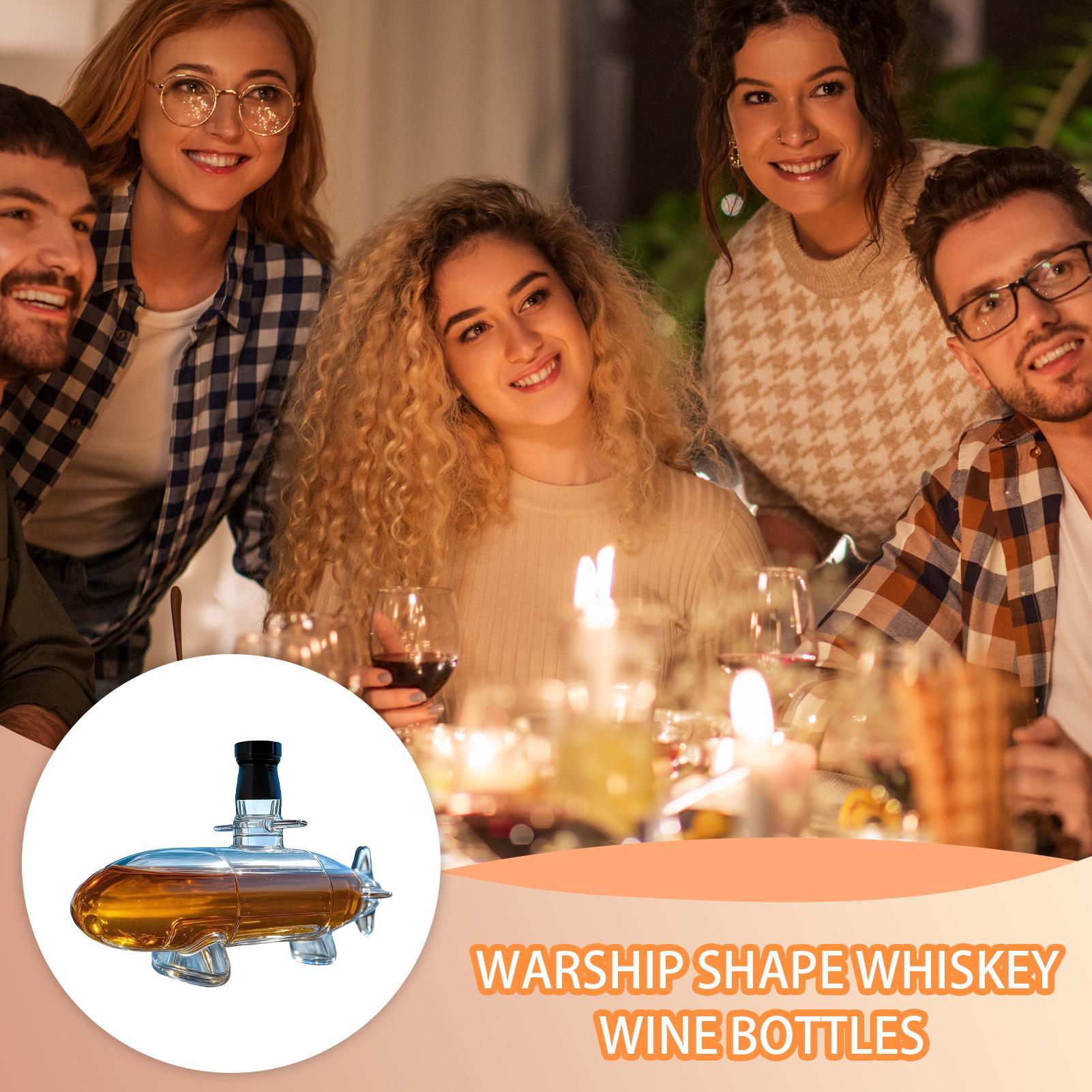 잠수함 모양 위스키 디캔터 레드 와인 위스키 주류 유리 - Glass Decanter Whiskey 리뷰 및 가격
