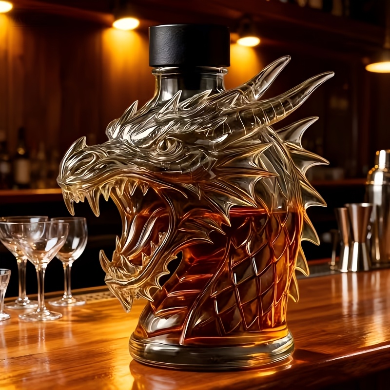 드래곤 헤드 와인 디캔터, 10.14온스 위스키 병.  - Glass Decanter Whiskey 리뷰 및 가격