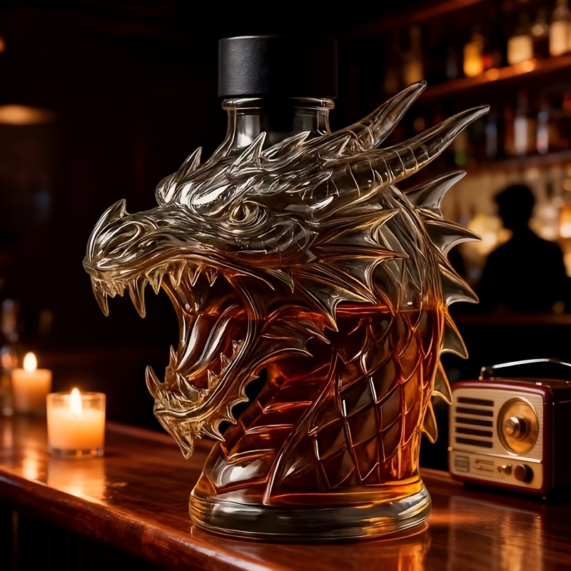 드래곤 헤드 와인 디캔터, 10.14온스 위스키 병.  - Glass Decanter Whiskey 리뷰 및 가격